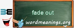 WordMeaning blackboard for fade out